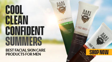 Dari Mooch Face Care: Ice Blast, Charcoal & De-Tan SPF   A Complete Skincare Trio for Men