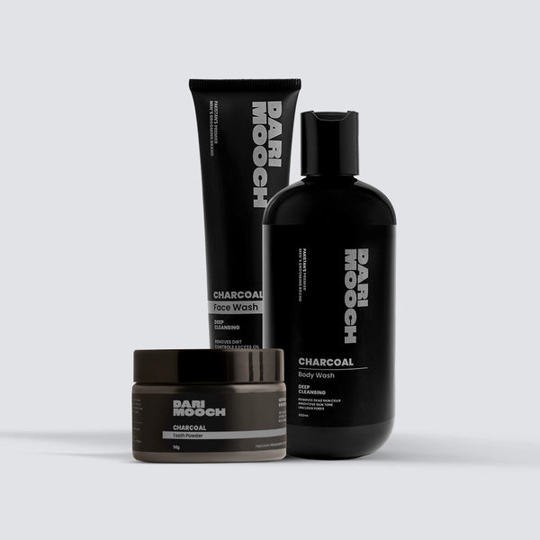 Charcoal Facewash + Charcoal Body Wash + Charcoal Toothpowder