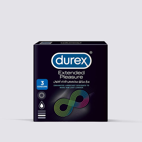 Durex Extended Pleasure Condoms 3s