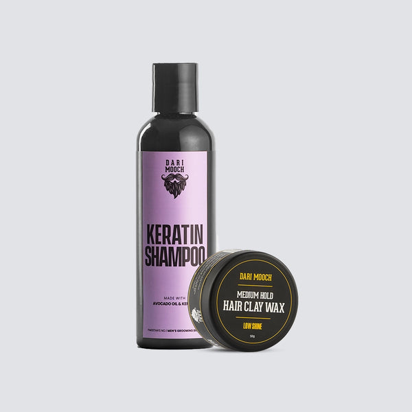 Hair Clay Wax + Keratin Shampoo